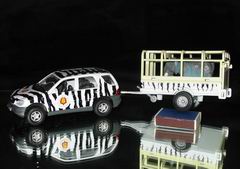 WELLY Safari M-Klasse mit Anhänger und Elefant