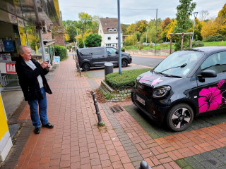 Susi war schon da. Manfred schoß direkt mal ein Beweisfoto.