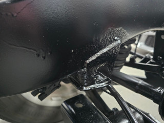 Durchrostung (Loch) Rahmen Aufnahme für Hinterachsträger