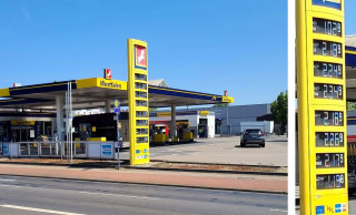 Üblicherweise eine der günstigsten Tankstellen